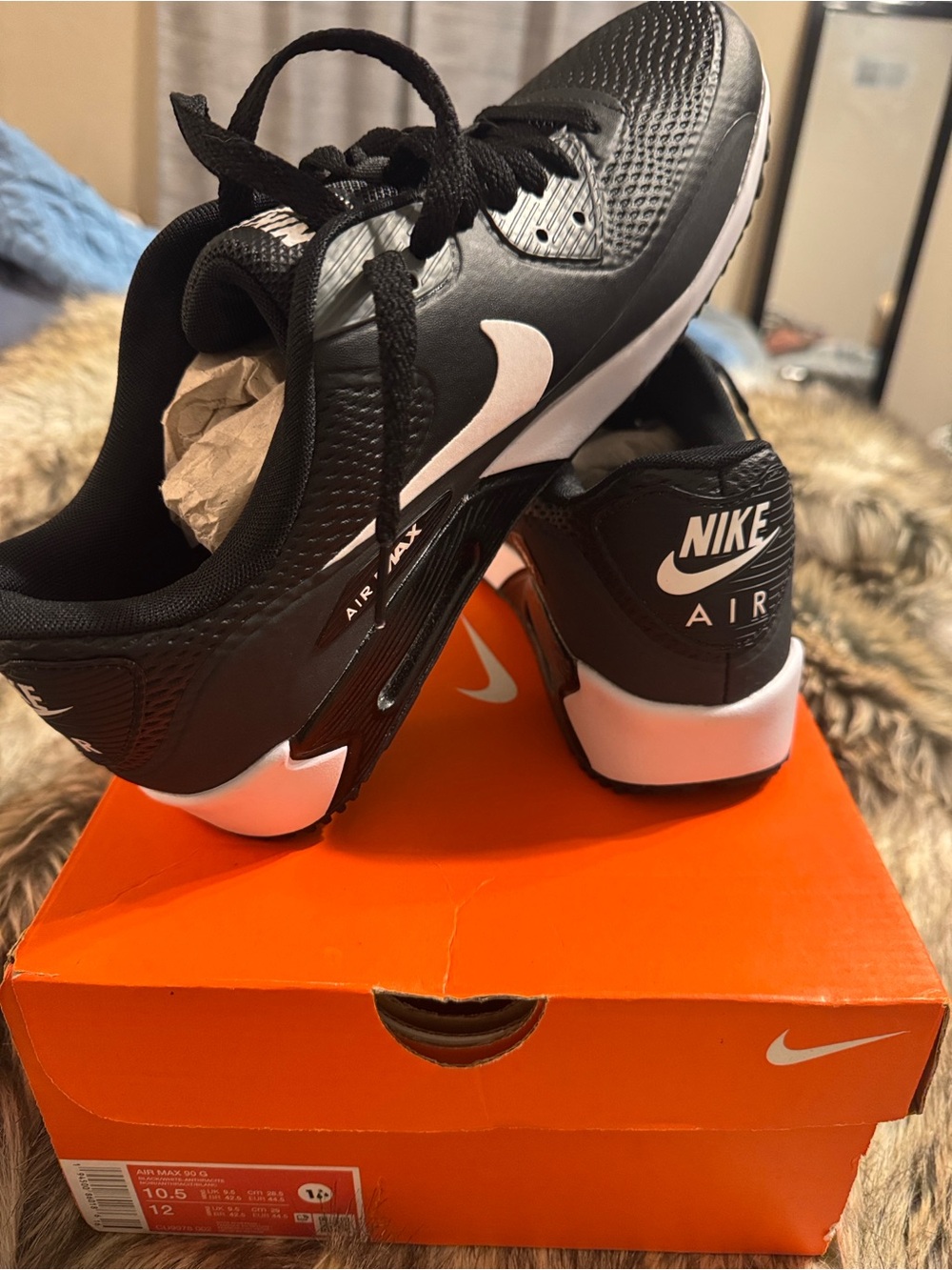Nike AIR MAX 90 G 
Black and White Air Max 90 G Golf Shoes